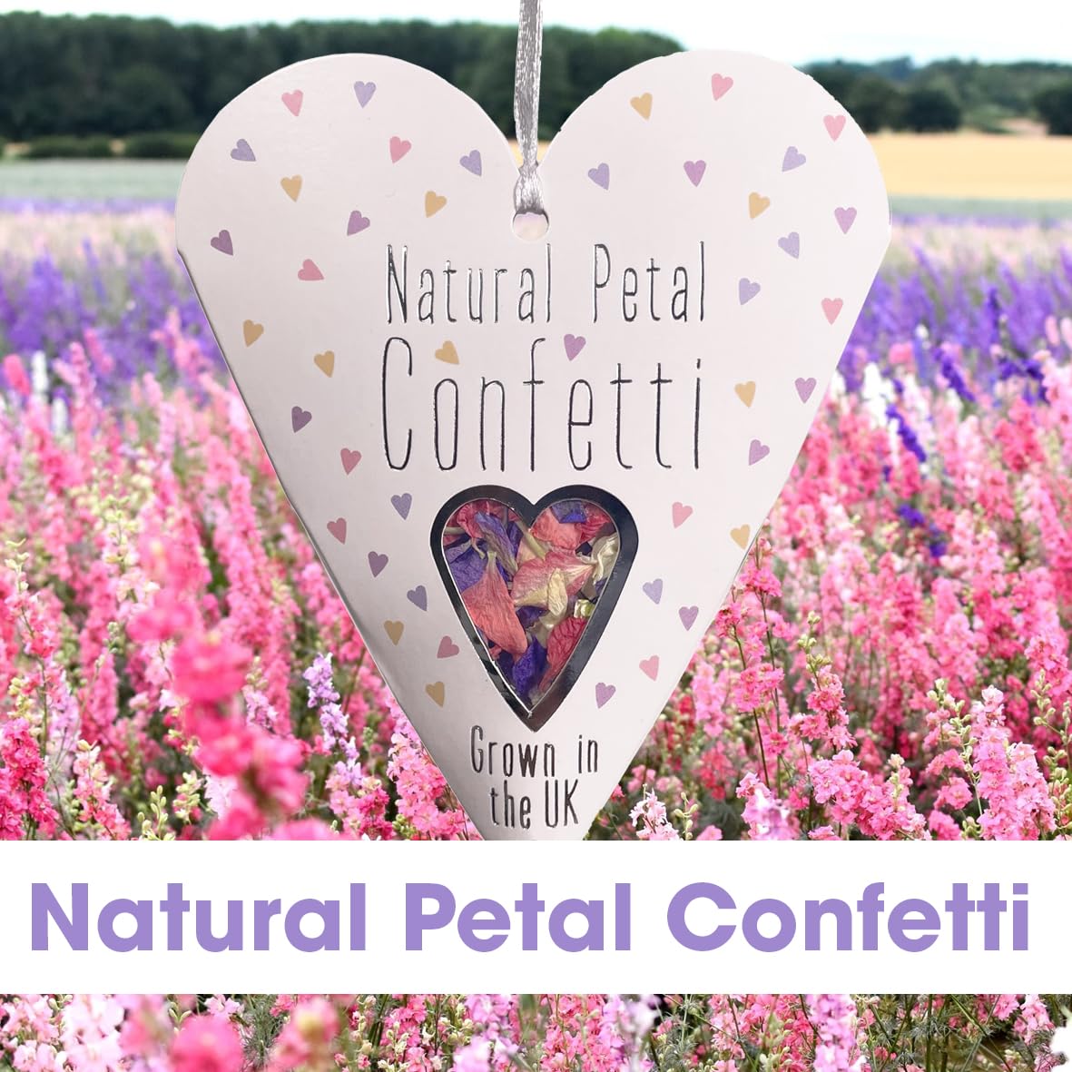 10 Multipack | Natürliches Blütenblatt-Hochzeitskonfetti | Angebaut in Großbritannien | biologisch abbaubar | Kirchhoffreundlich