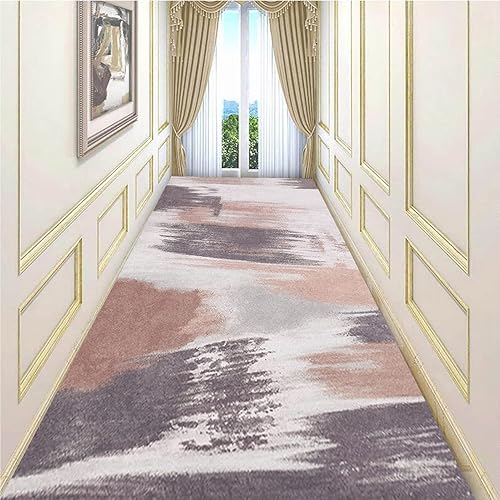 Alfombra de pasillo, pasillo, pasillo, entrada, alfombra larga, antideslizante, con respaldo de goma, anchura de 23.6 in, 27.6 in, 31.5 in,