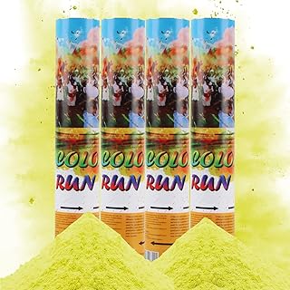 XiXiRan Cañón de Confeti de Harina de Maíz*4Pcs, Tubo y Lanzador para Boda y Cumpleaños, Poppers y Disparador de Color