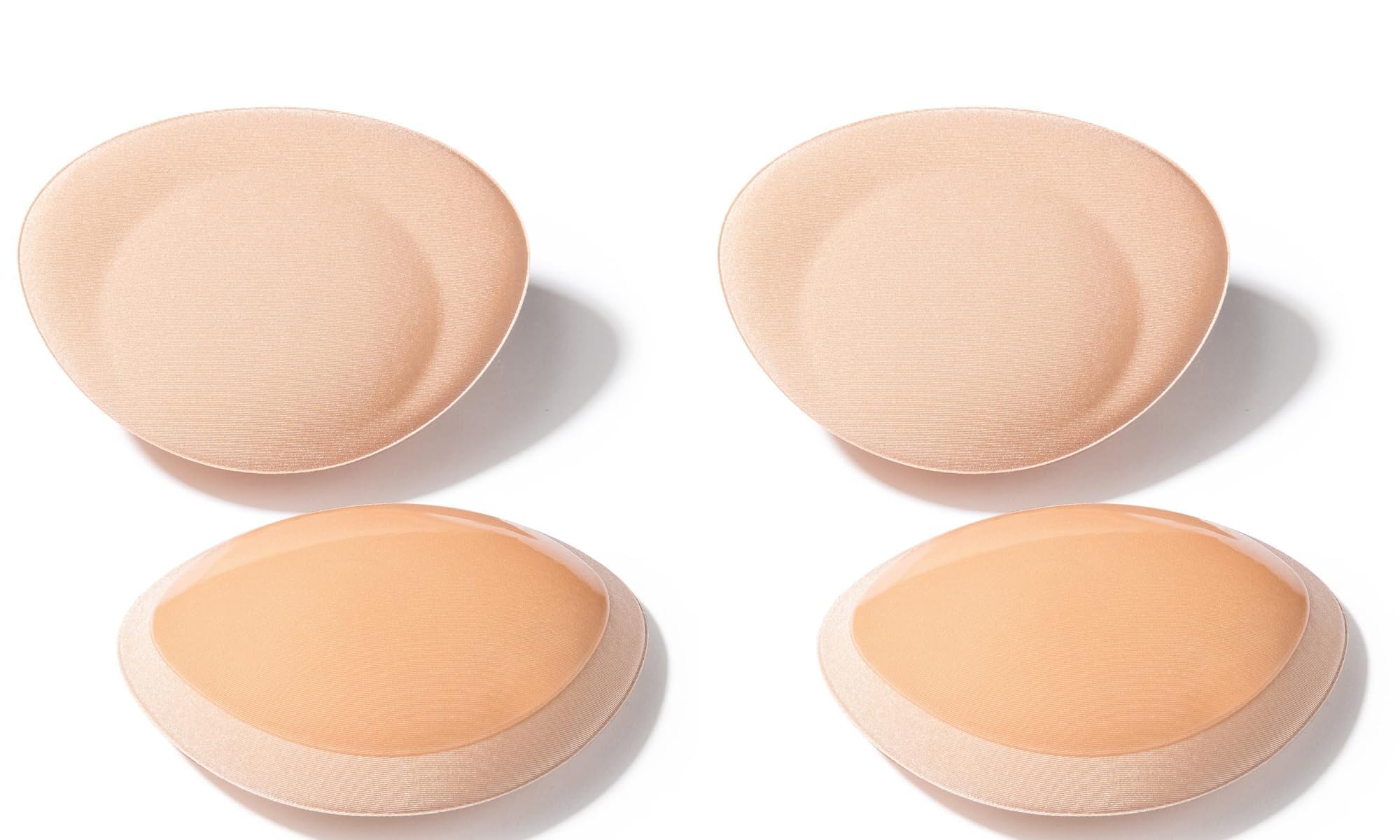 NALACAL Women’s Adhesive Bra Pads Set of t2 Pairs, inserts Breast Enhancer Pads Breathable Sticky Inserts Push Up Bras for A/B/C Cup