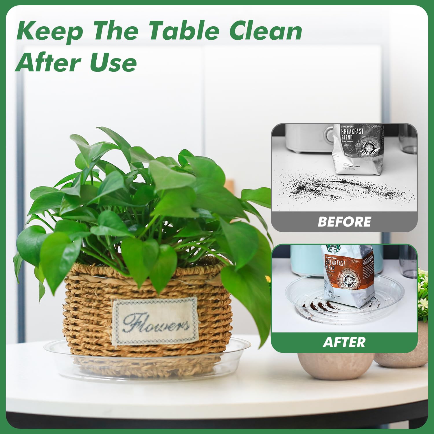 Plant Saucers - 20 Pack for Drainage -6 Plant Saucers - 20 Pack for Drainage -6