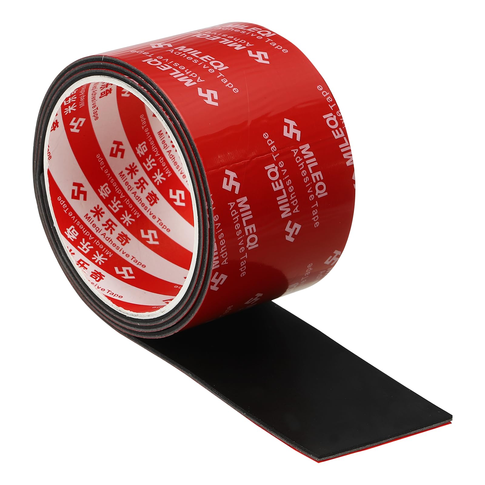 PATIKIL Bandes En Néoprène 60mm De Largeur x 2mm D'Épaisseur x 1 Mètre De Longueur, Feuille En Caoutchouc Solide Autocollante Pour Joint D'Amortissement Bricolage Artisanat, Noir