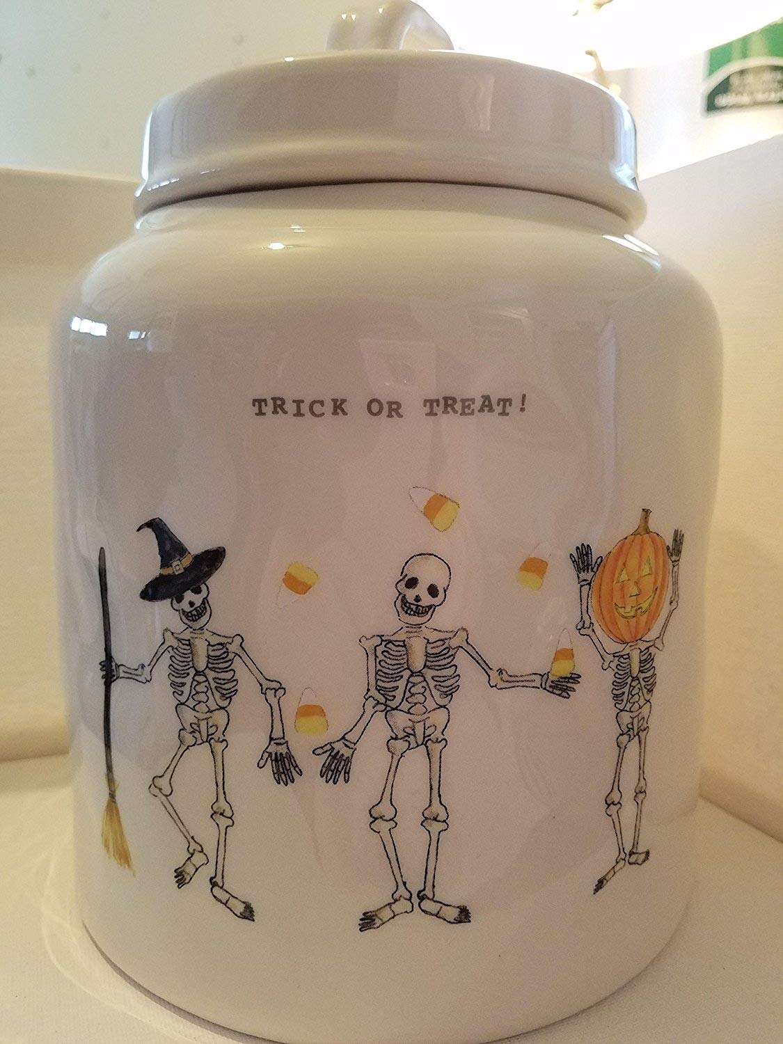 Rae Dunn Trick or Treat ceramic Canister