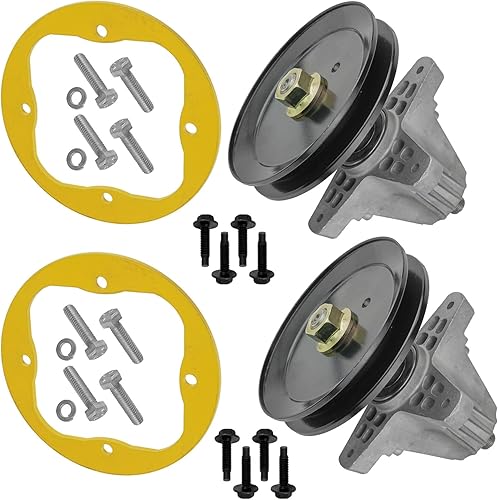 Miniatura 4 de Replacement Part OEM for 2 Spindle Assembly wDeck Ring for MTD Troy Bilt 918-06991 618-06991 91806991 Index-DDR965-GTF1-60649