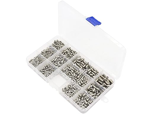 Vista 8 de LBY Juego de 720 tornillos hexagonales M3 M4 M5 M6 con punta de copa, tornillos de cabeza hueca, tornillos de arrastre, 12 tamaños, acero inoxidable