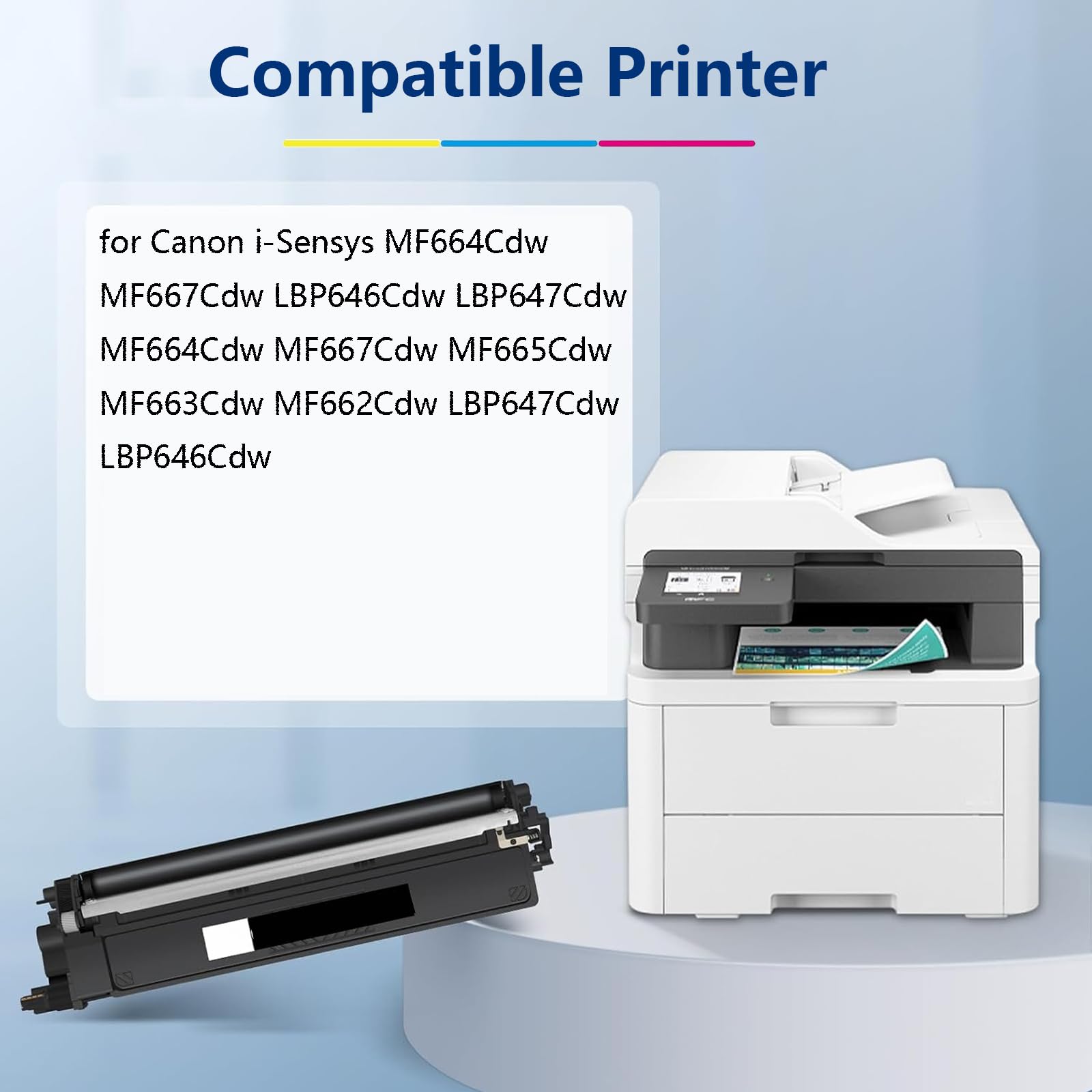 Cartuccia Toner ad alta Capacità 075 Ricambio Toner per Canon i-Sensys MF664Cdw MF667Cdw LBP646Cdw LBP647Cdw MF664Cdw MF667 Cdw Stampanti, Recupero Fino a 1400 Pagine, Stampe Nere Nitide,Magenta-1 pac