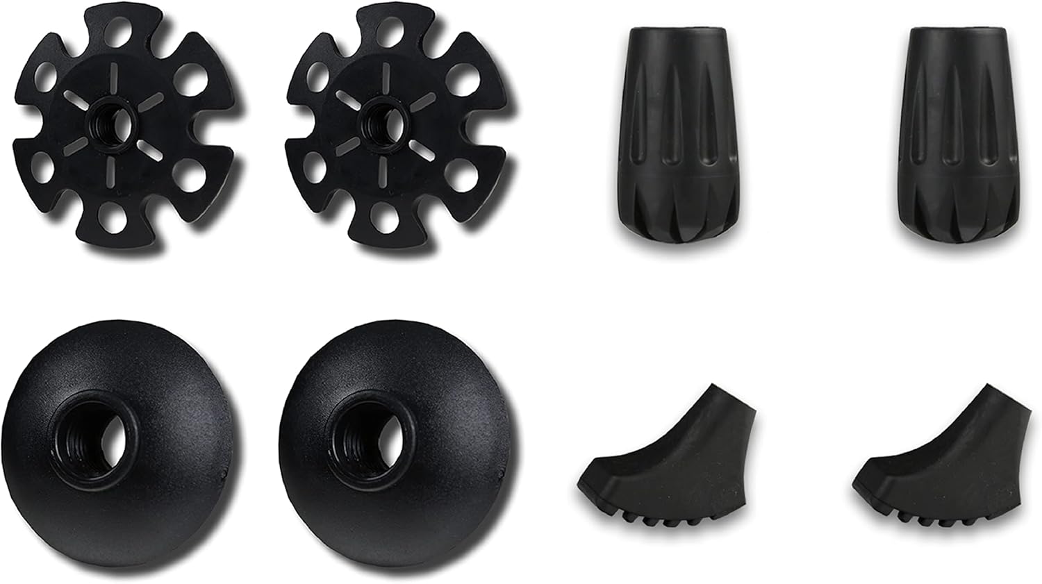 TREKOLOGY Trekking Pole Tips 8pc/Set Walking Stick Tips