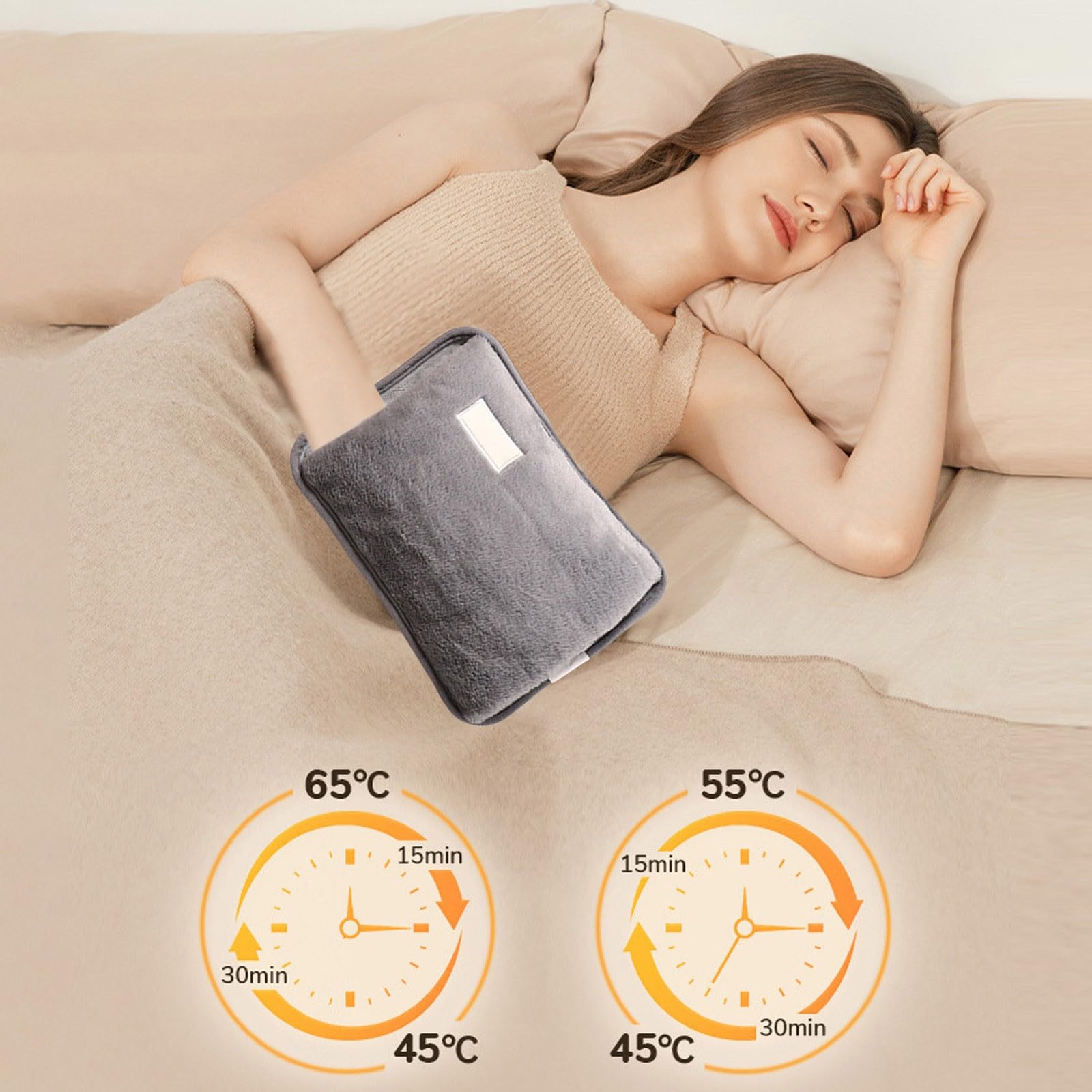 Bolsa de compresión caliente recargable duradera para la parte posterior del cuello, dismenorrea para mantener el calor para mujeres y niñas de 14 años