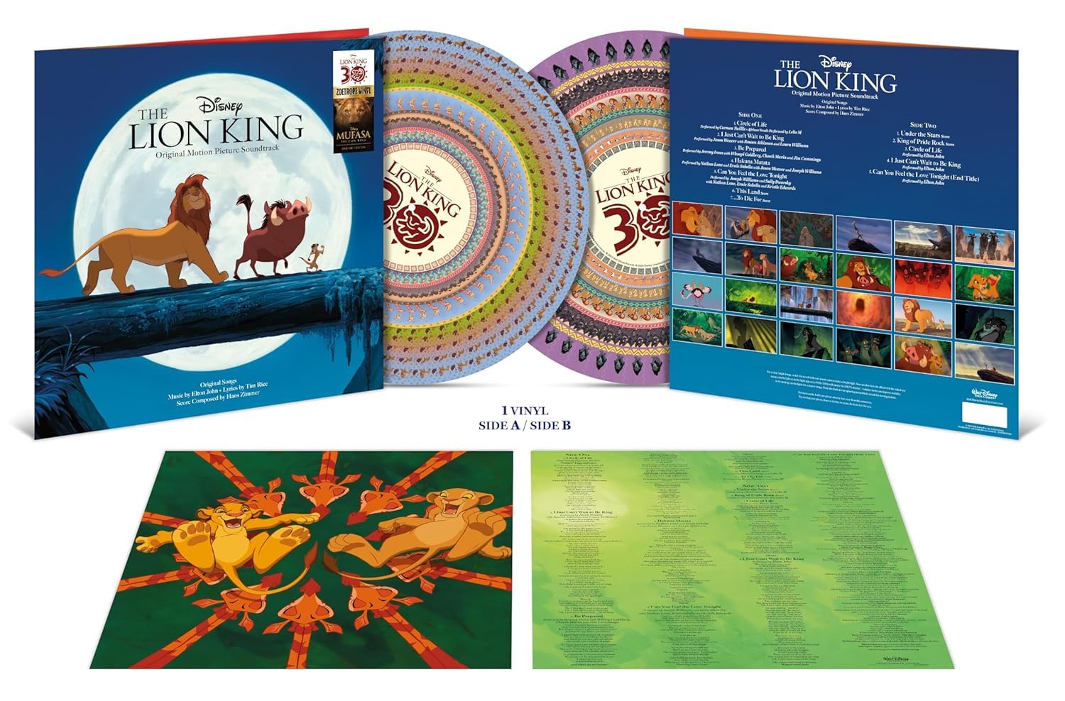 The Lion King Soundtrack (30th Anniversary Limited Zoetrope Picture Disc)