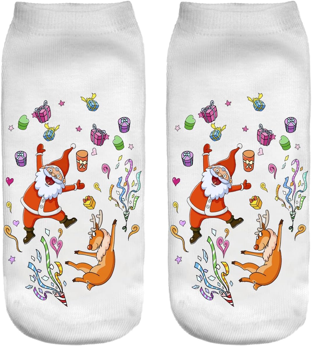 Ferocity Lustige Motivsocken - 3D-Print Sneaker Socken Für Sport & Alltag, 36-40