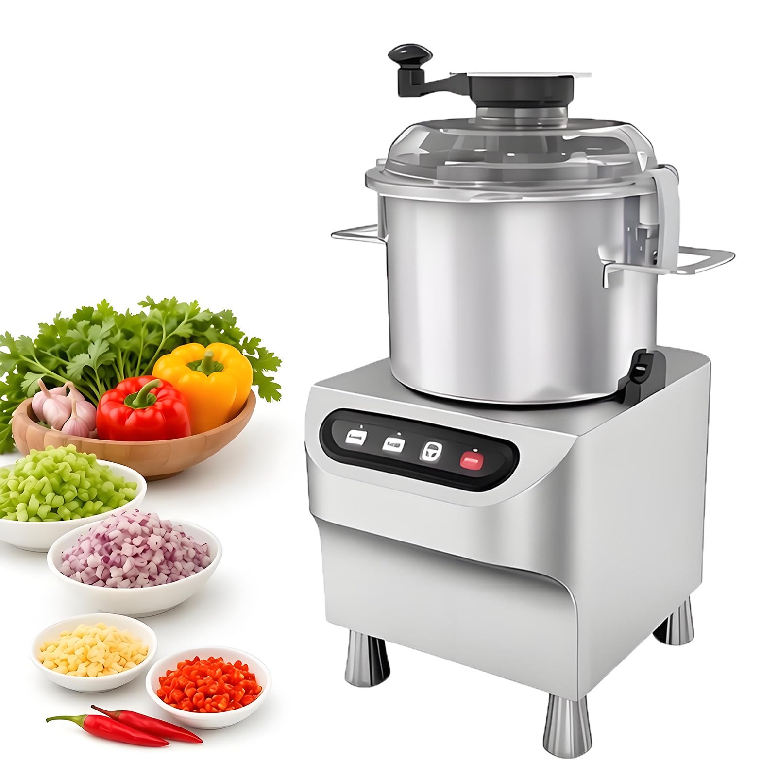Tritatutto Elettrico Con Motore Potente da 1500w/2200w, Tritacarne 5L