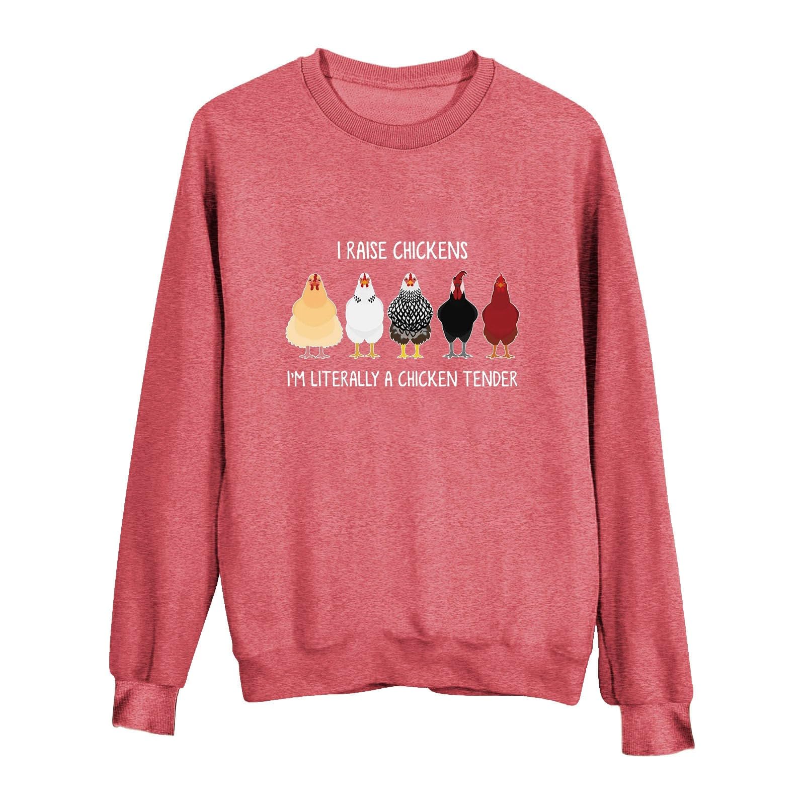 Hoodies For Womens Fall Fashion 2023 Thanksgiving I Raise Chickens Crewneck Pullover Causal 2023 Trendy Tee Outfits