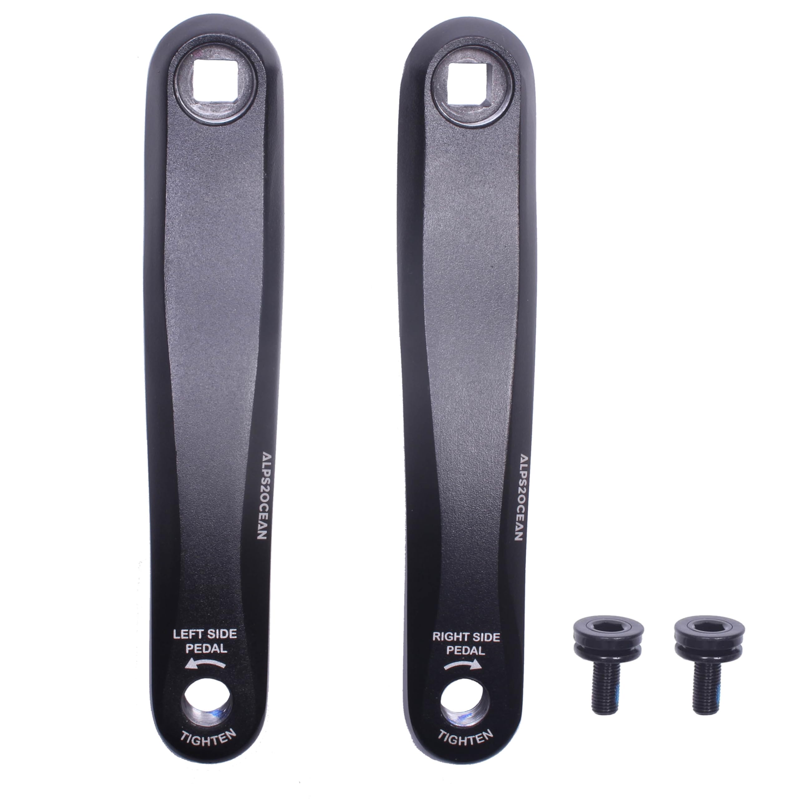 Photo 1 of Alps2Ocean Bike Crank Arms,89MM/102MM/114MM/127MM/140MM/152MM/160MM/165MM/170MM/175MM Available in Square Hole Bike Crank Arm for Ebike,Mid Mounted Motor,Torque