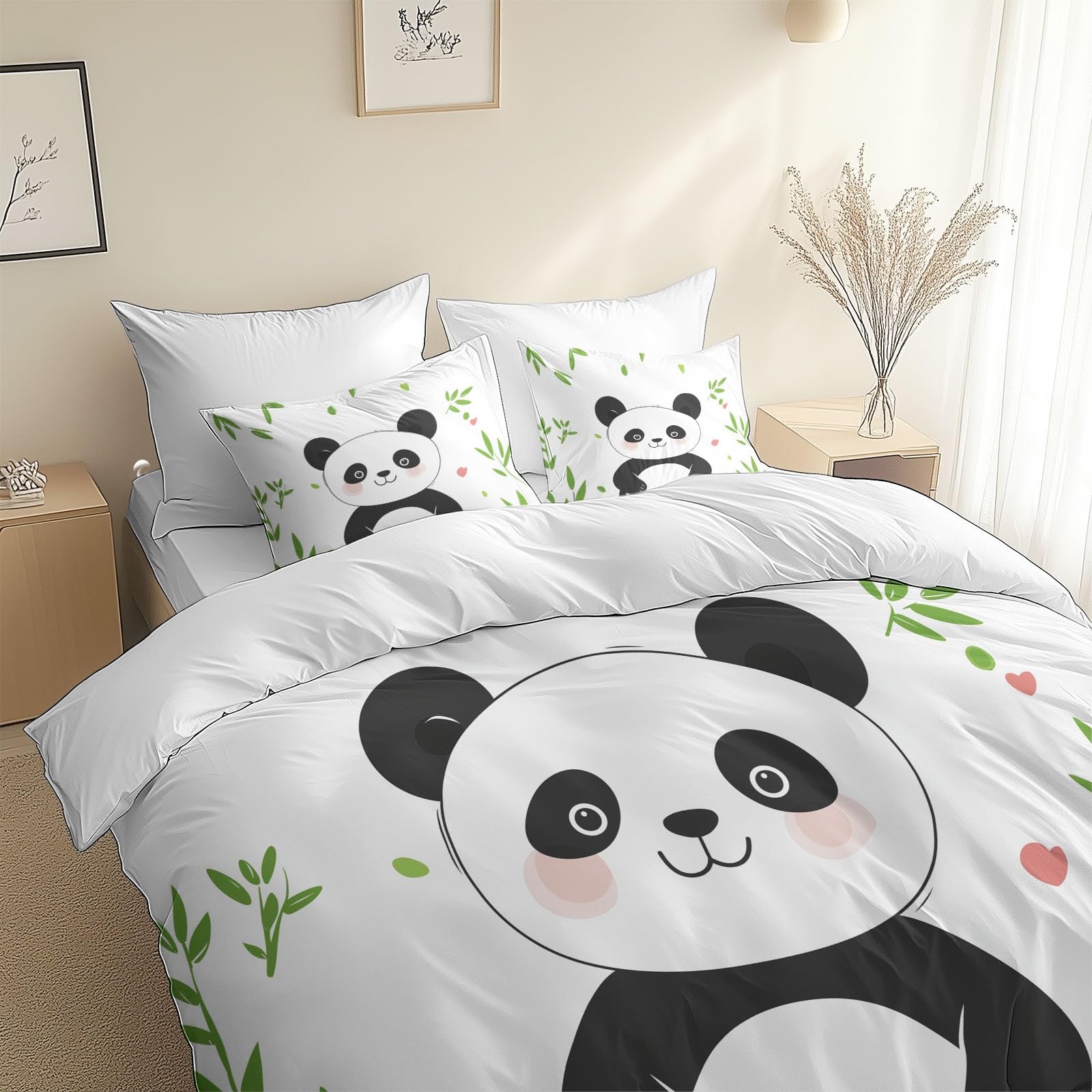 Housse de couette panda mignon pour une chambre d'ado cocooning
