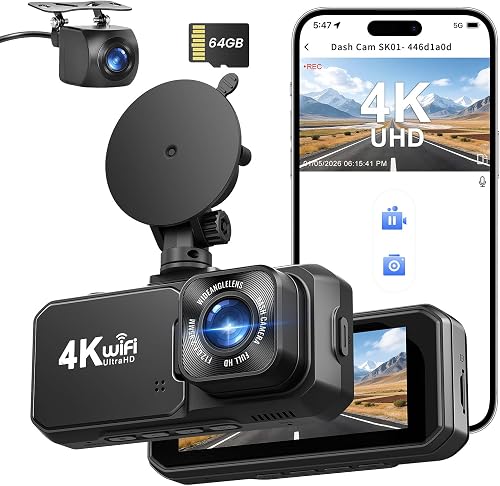 Dashcam Voiture Avant Arrière 
