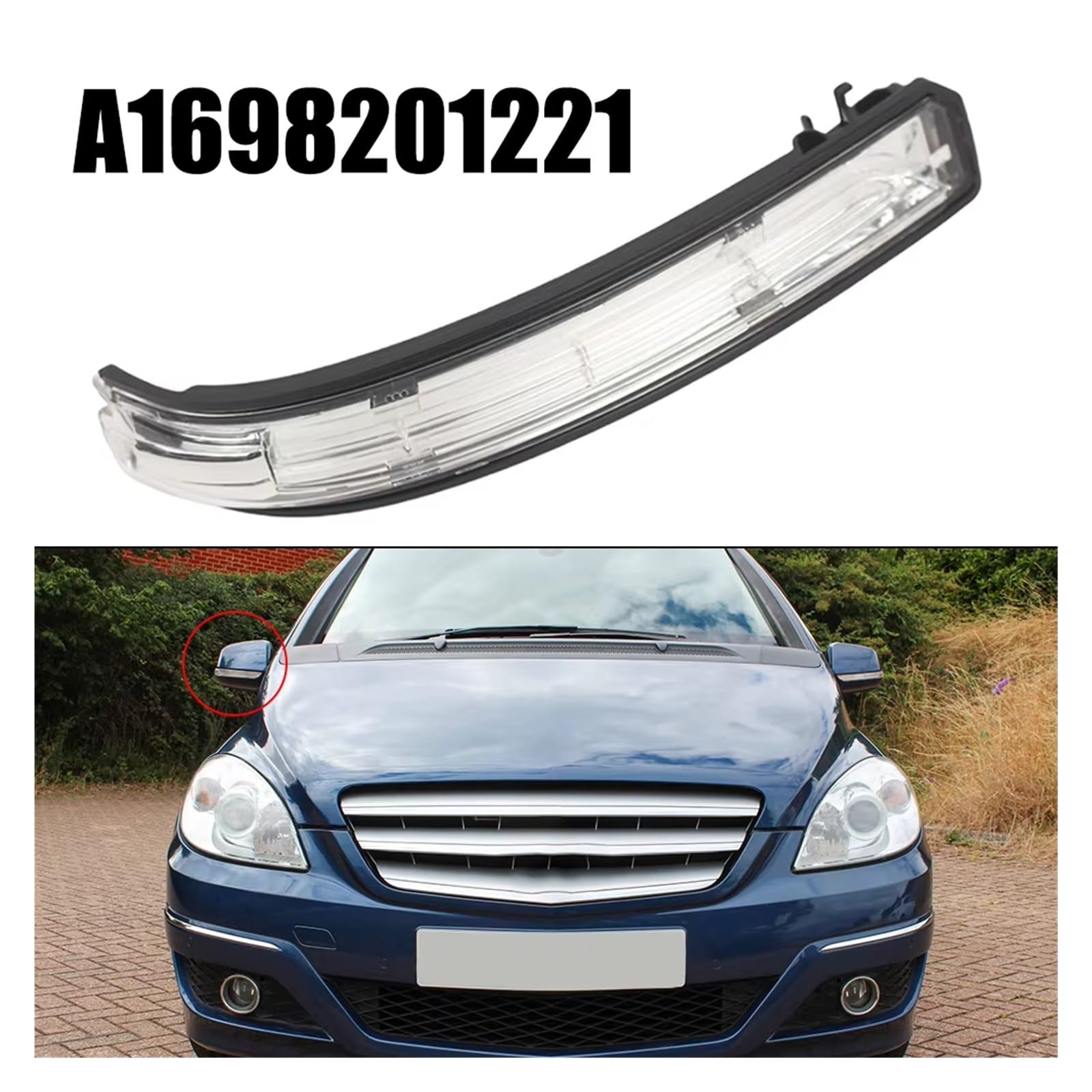 Per Benz Per Classe A Per W169 Per Classe B Per W245 2008-2011 Specchietto Retrovisore Esterno Indicatore Direzione Lampada Freccia Specchietto Retrovisore