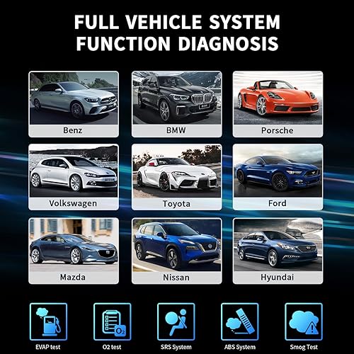 Miniatura 2 de Diabit Herramienta de diagnóstico del escáner OBD2 B25 con escaneo de todos los sistemas para nueve marcas, lector de código de automóvil mejorado