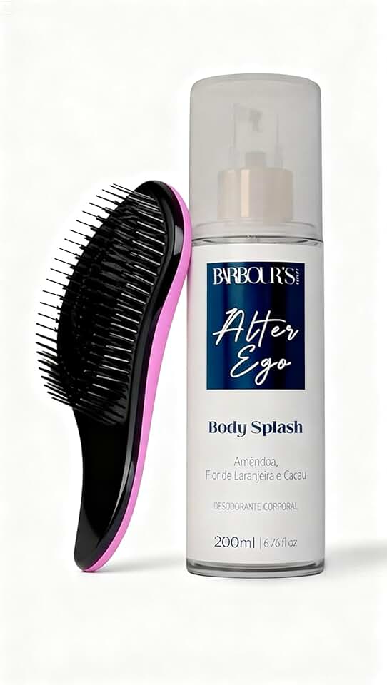 Barbour's Beauty Kit Body Splash Alter Ego 200ml + Escova Desembaraçadora de Cabelo Anti Frizz Cabo Curto
