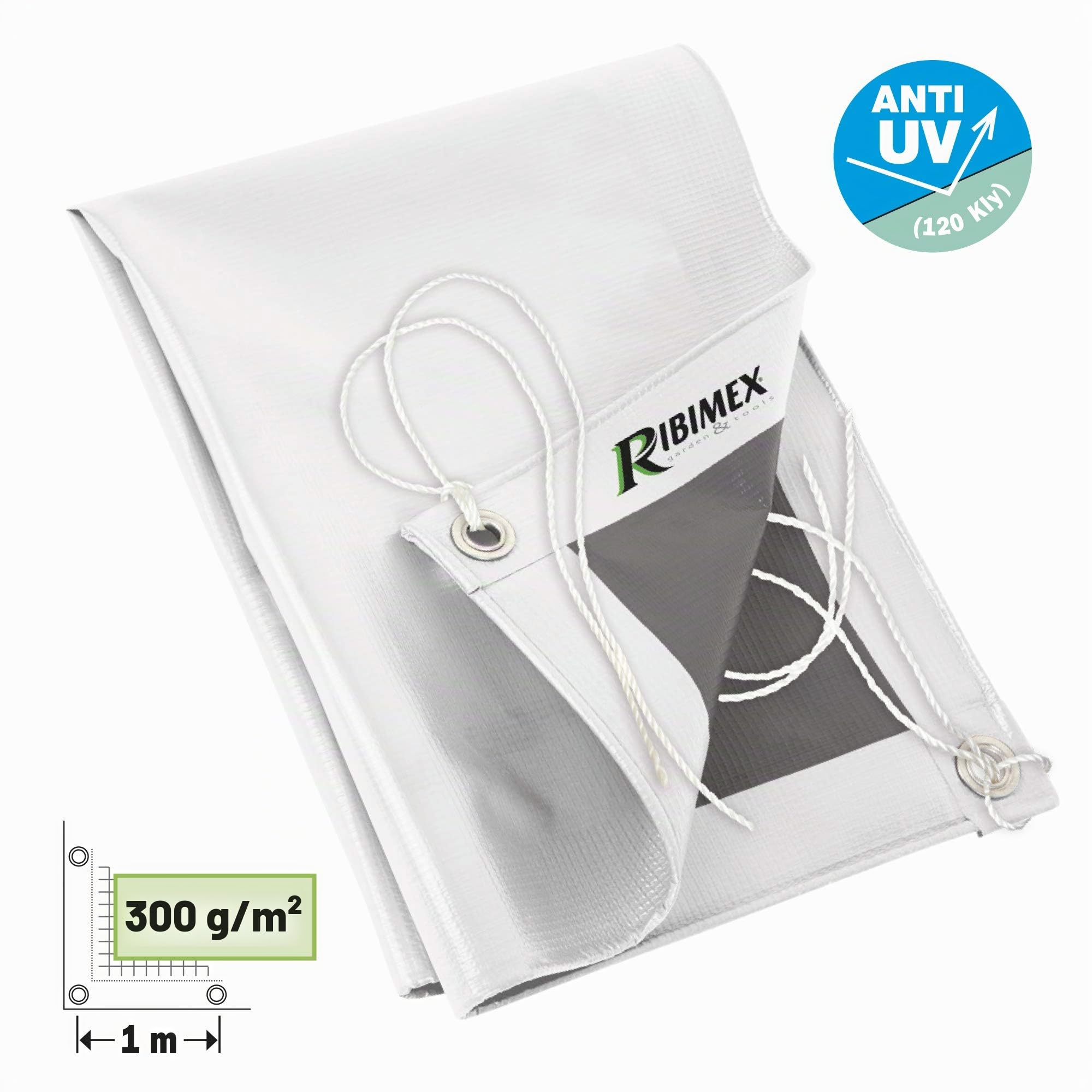 Ribimex Bâche PVC 5 x 8 m 300 g/m²