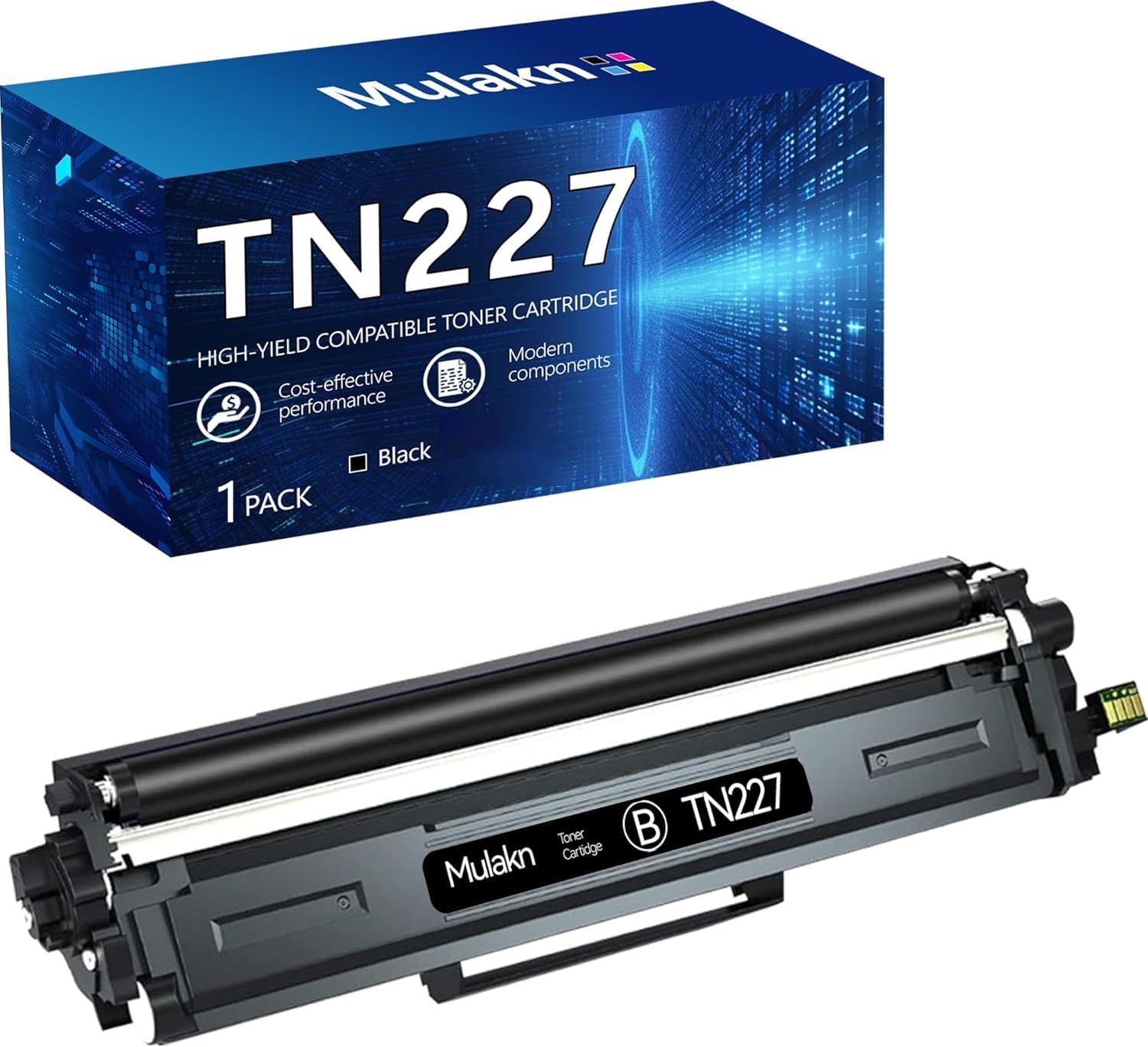 TN227 Black for Brother TN227 TN223 for Brother MFC-L3710CDW MFC-L3750CDW MFC-L3770CDW HL-L3210CW HL-L3230CDW HL-L3230CDN HL-L3270CDW HL-L3290CDW Printer High Yield - Amazon product rated Grade B