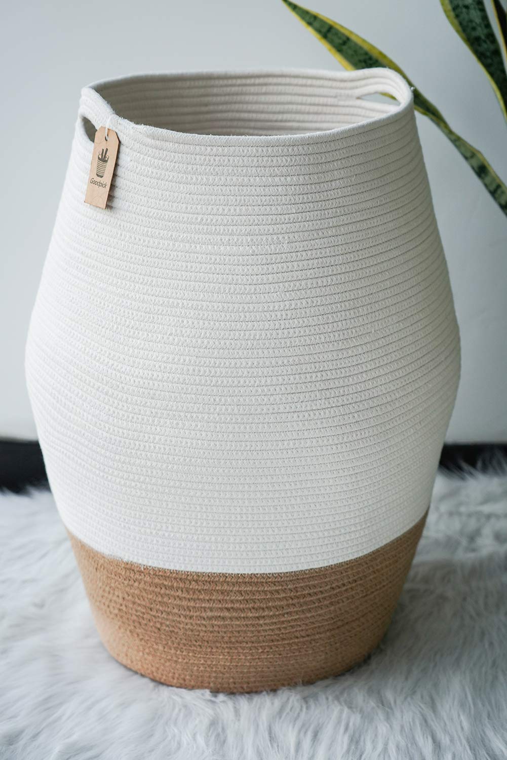 Buy Large Laundry Hamper Tall Wicker Hamper Laundry Basket, Soft Cotton