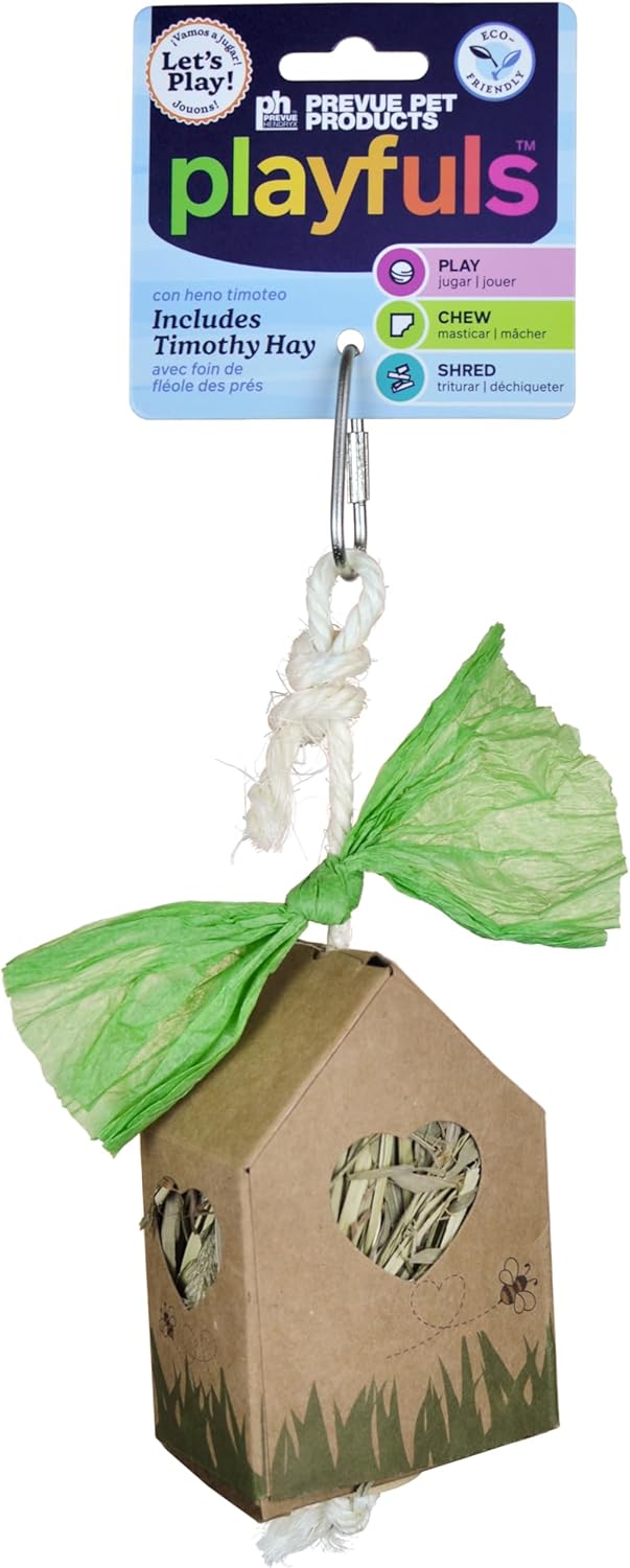 Prevue Pet Products Timothy Hay House Small Animal Chew Toy