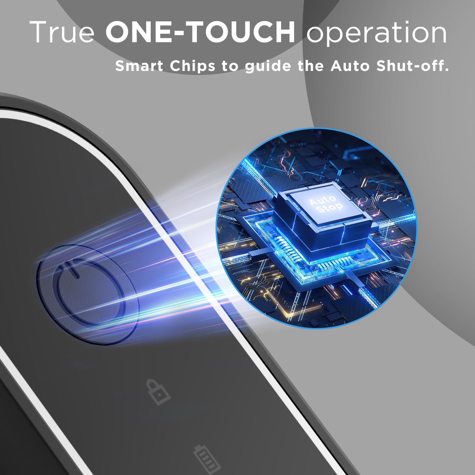 Canslab Turbo - Wall Mounted Auto Stop Rechargeable Can Opener :- LED Battery Display, 1.5-hour USB-C Fast Charge, Electric Can Opener Cuts from Side, Smooth Edge, Hands-free, Professional Grade Blade