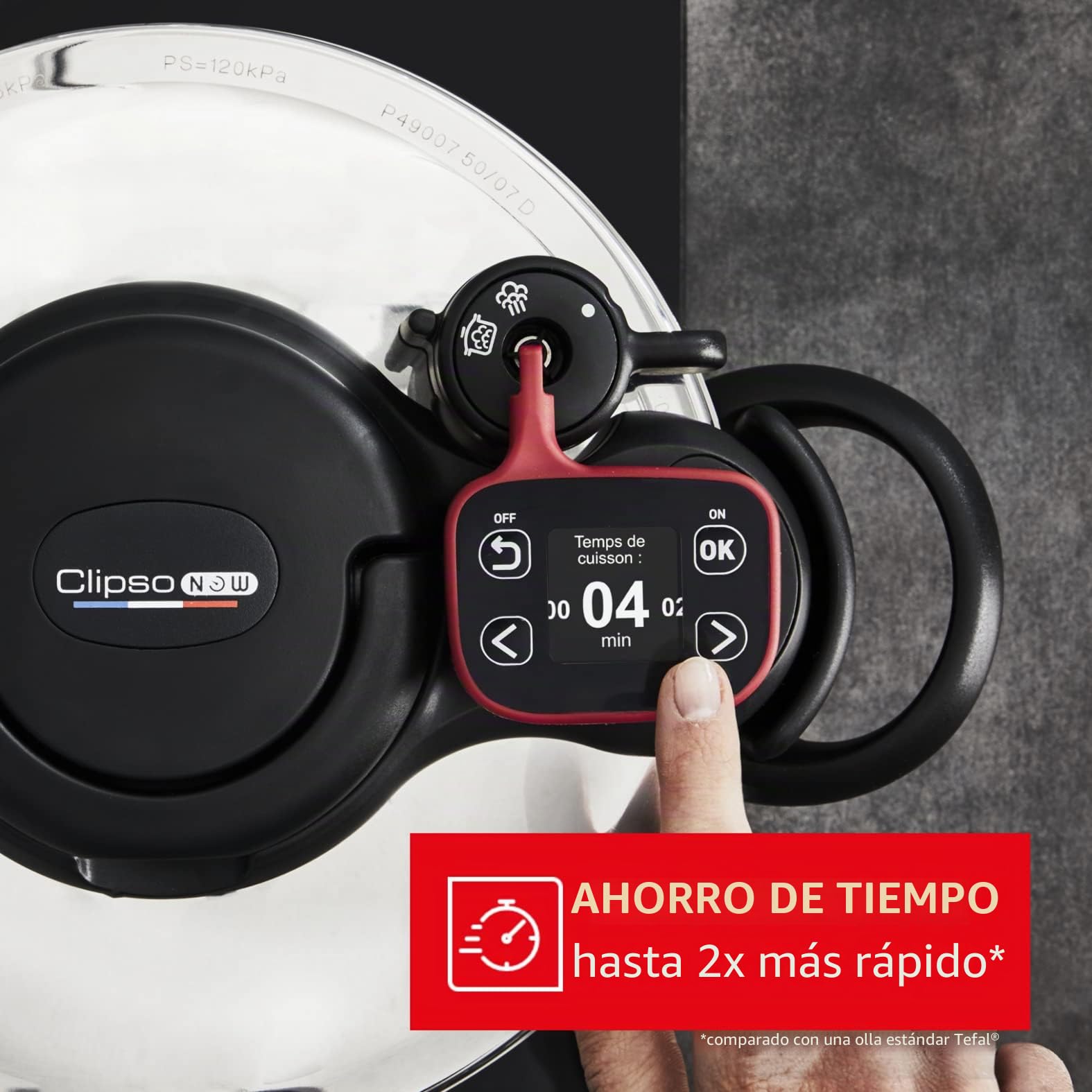 Olla a presión (acero inoxidable, 9 L, P4904950)