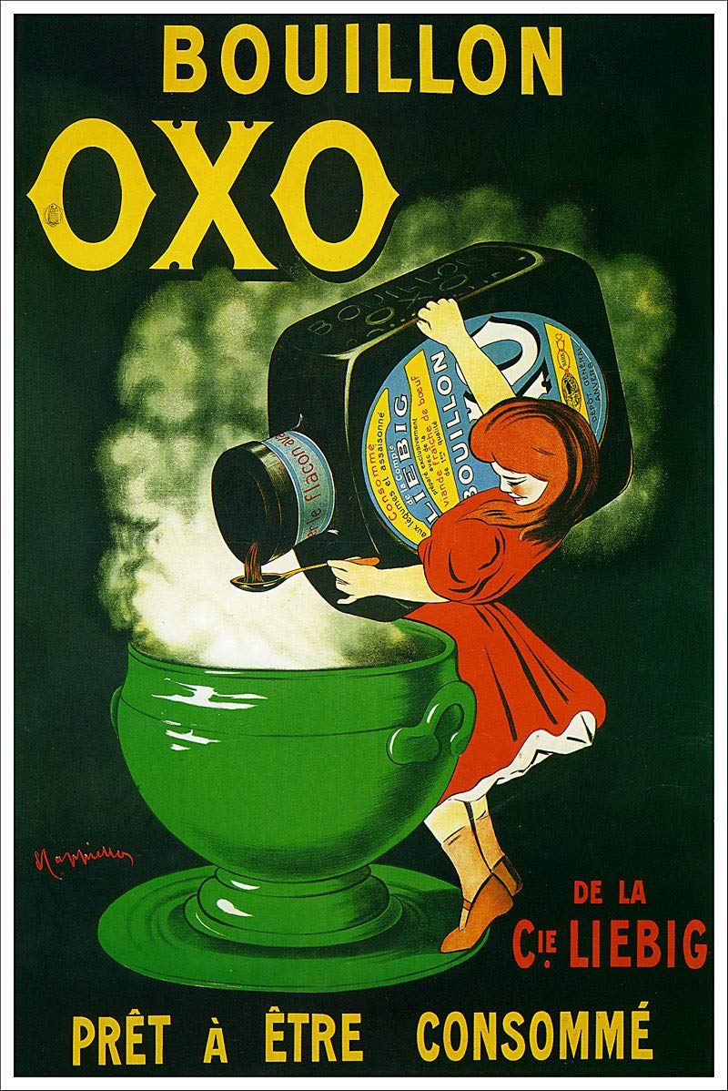 Bouillon OXO Artist Leonetto Cappiello Vintage Advertisement Art Poster Print - 24x36