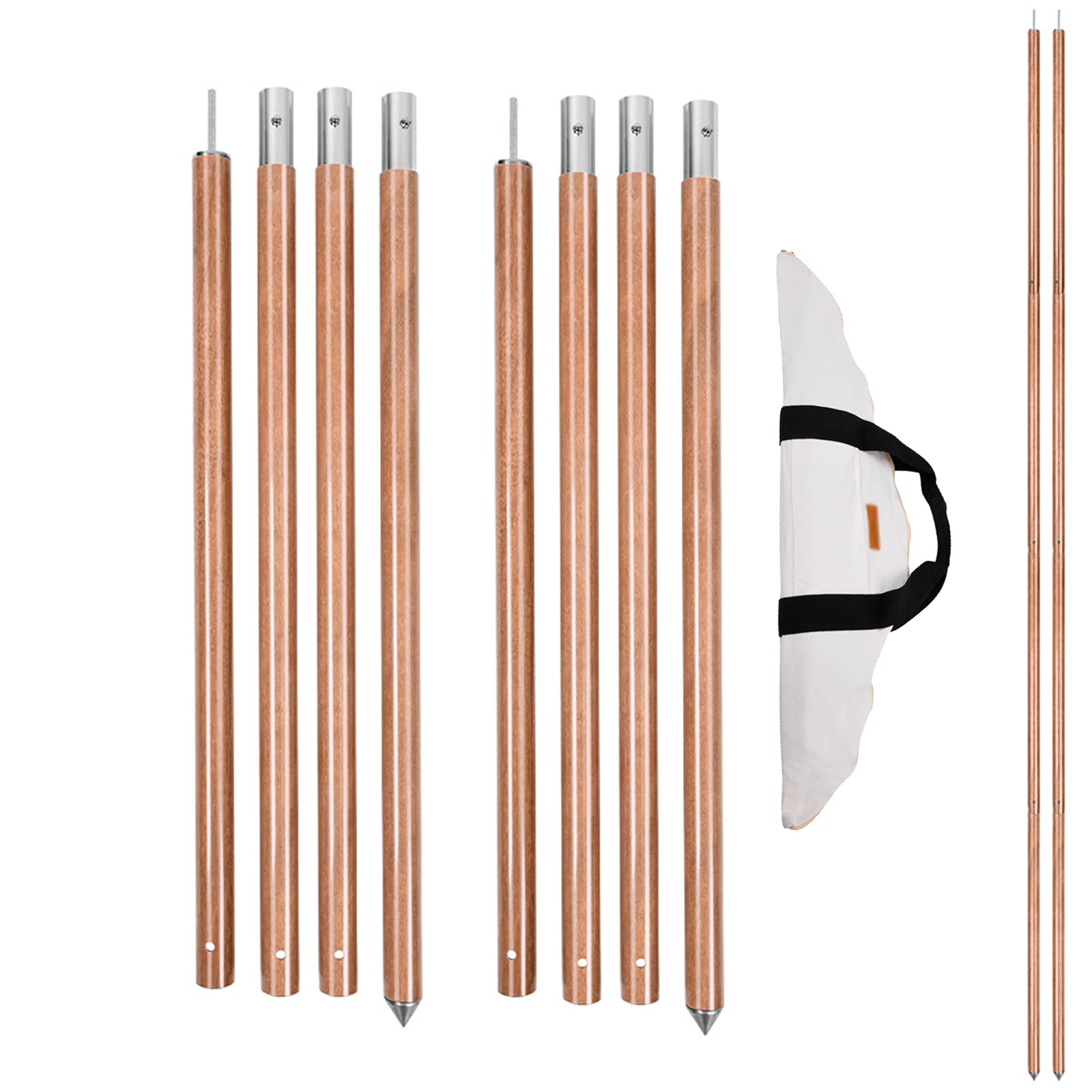 240 cm telescopic tent pole, thick aluminium alloy, adjustable, telescopic  poles, windproof pole for garden tarp, awnings, camping accessories, tent,  pack of 2 : Amazon.de: Sports & Outdoors