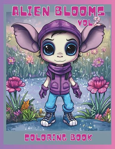 Alien Blooms 2 Coloring Book