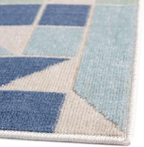 Miniatura 4 de Unique Loom Lotus Collection Alfombra de área, ángel (7 pies 10 pulgadas x 10 pies, rectangular, multicolor y gris)