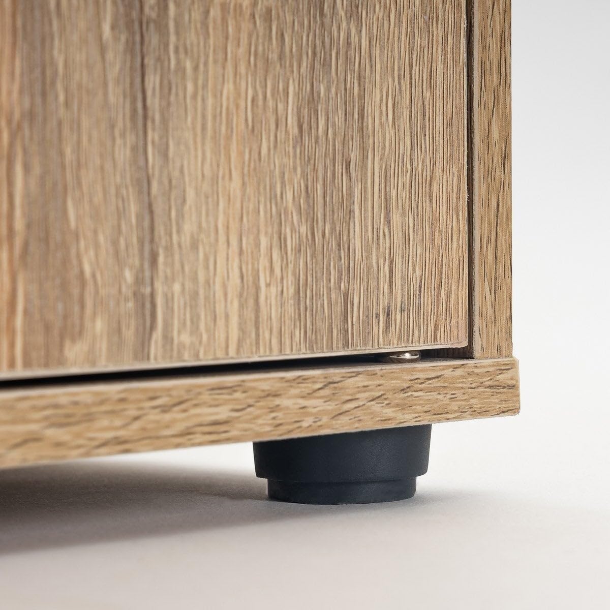 LOLAhome Estantería de Madera, Librería, Estantería Cubo con Puertas y Compartimentos Abiertos, Mueble almacenaje, en Color Natural de 90x29x90 cm para para Estudio,Dormitorio, Salón y Oficina