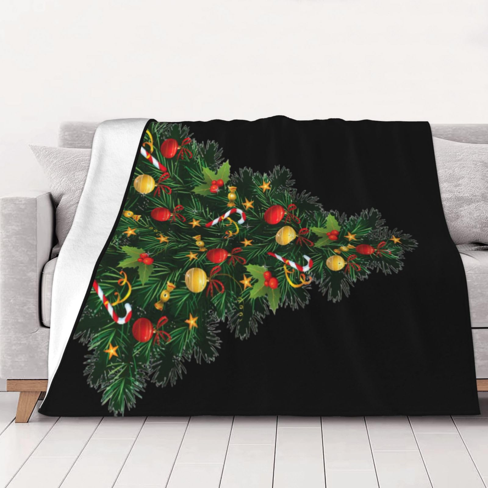Couverture de Noël Treeluxury douce et chaude idée cadeau hivernal