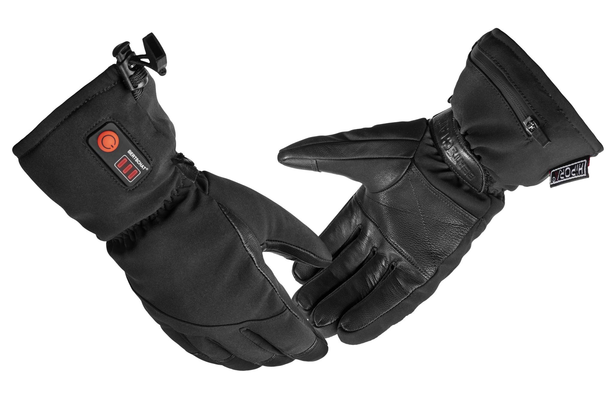 BERTSCHAT Beheizte Handschuhe PRO | Wiederaufladbar | Winterhandschuhe aus Ziegenleder für Männer & Frauen | Touchscreen | Funktioniert bis zu 8 Stunden