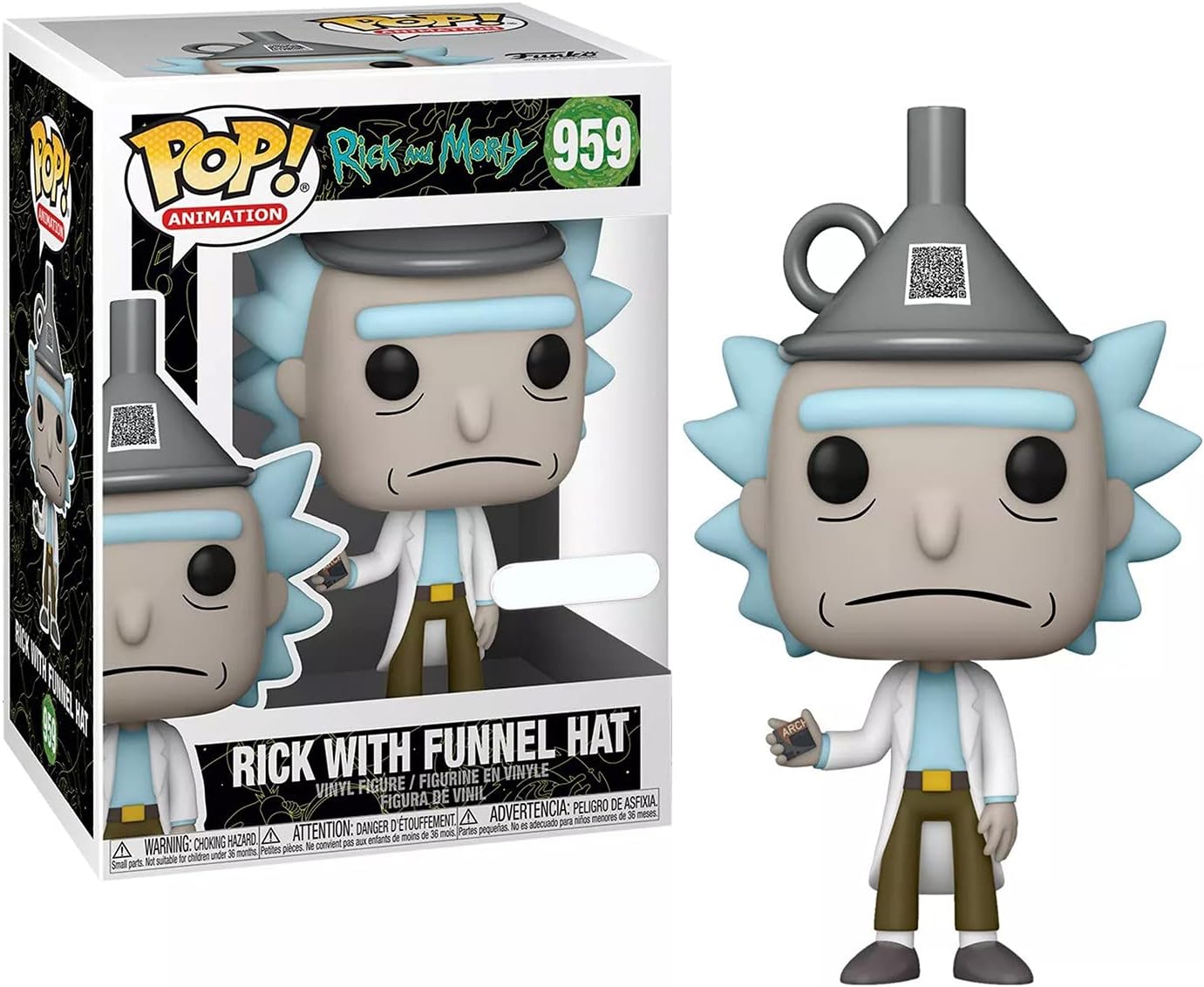 Funko Rick & Morty POP! Animation Rick with Funnel Hat Exclusive Vinyl Figure