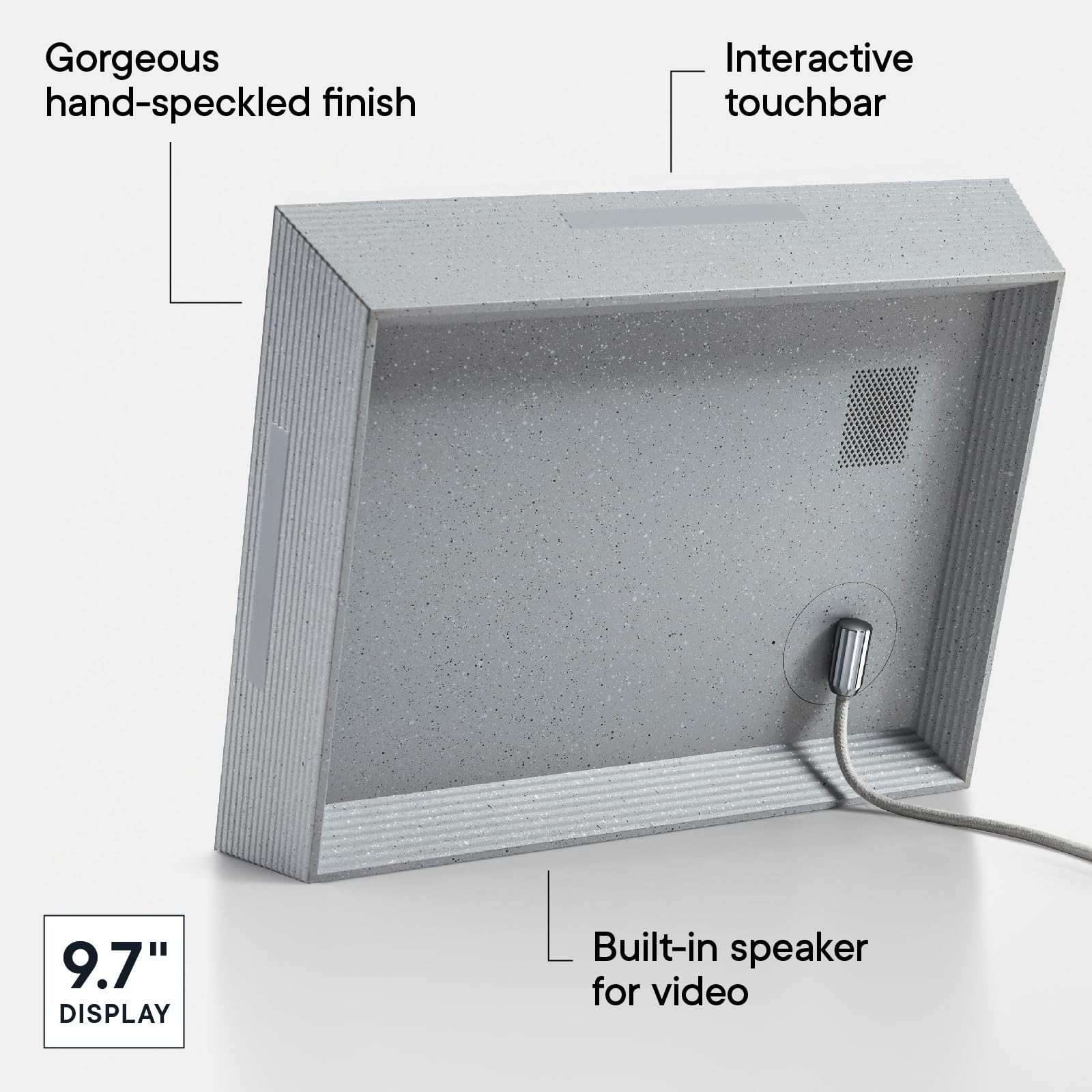 Aura Cadre photo numérique Mason Luxe écran 2K Wi-Fi 9,7 pouces | Le meilleur cadre numérique à offrir | Envoyez vos photos depuis votre téléphone | Installation rapide et facile grâce à l’application