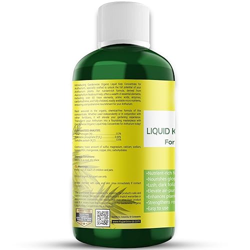 Vista 249 de Fertilizante orgánico prémium de anturio de algas marinas – Alimento líquido para plantas de algas marinas – Potenciador de suelo rico en nutrientes