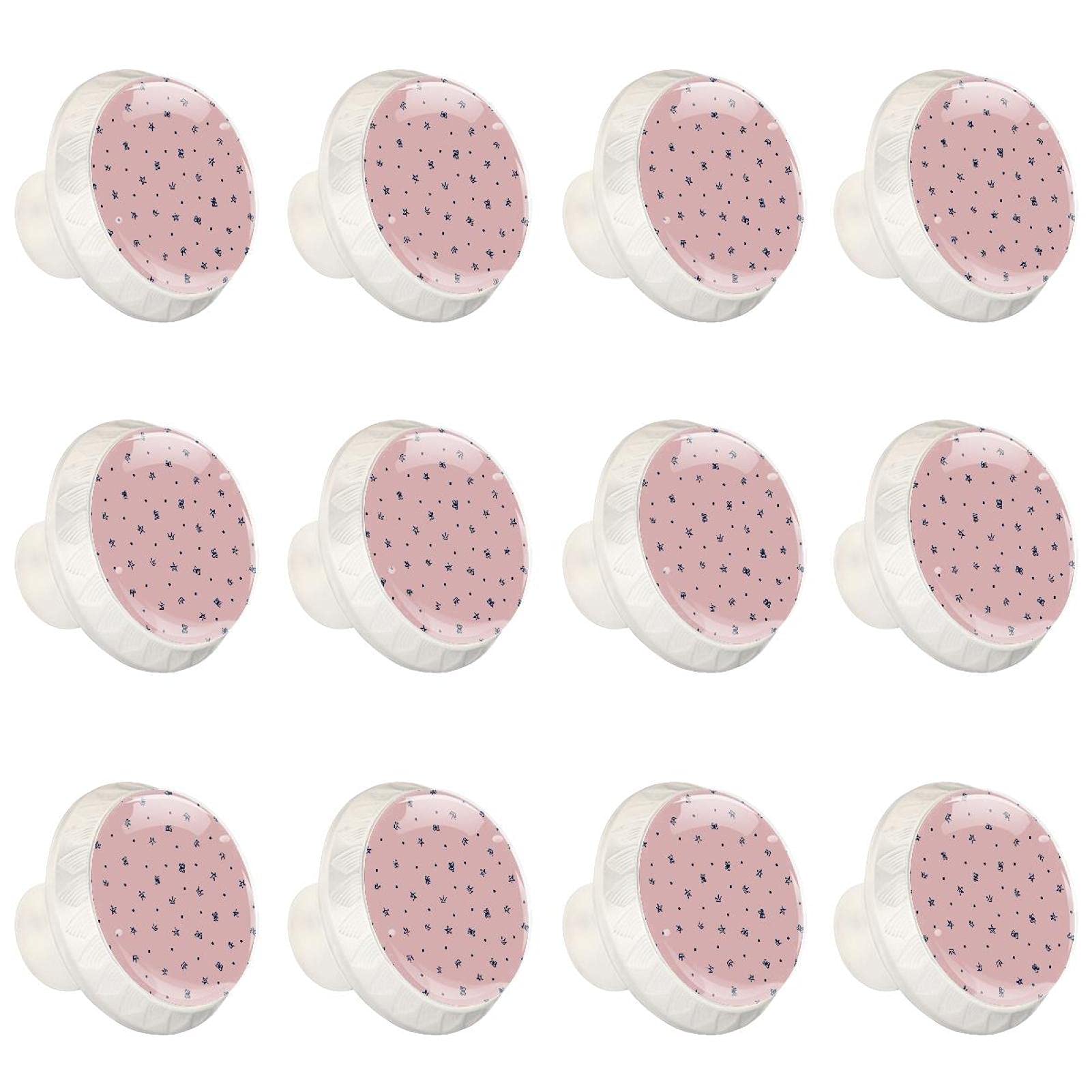 Poignée de meuble rose et or style princesse pour commode et placard
