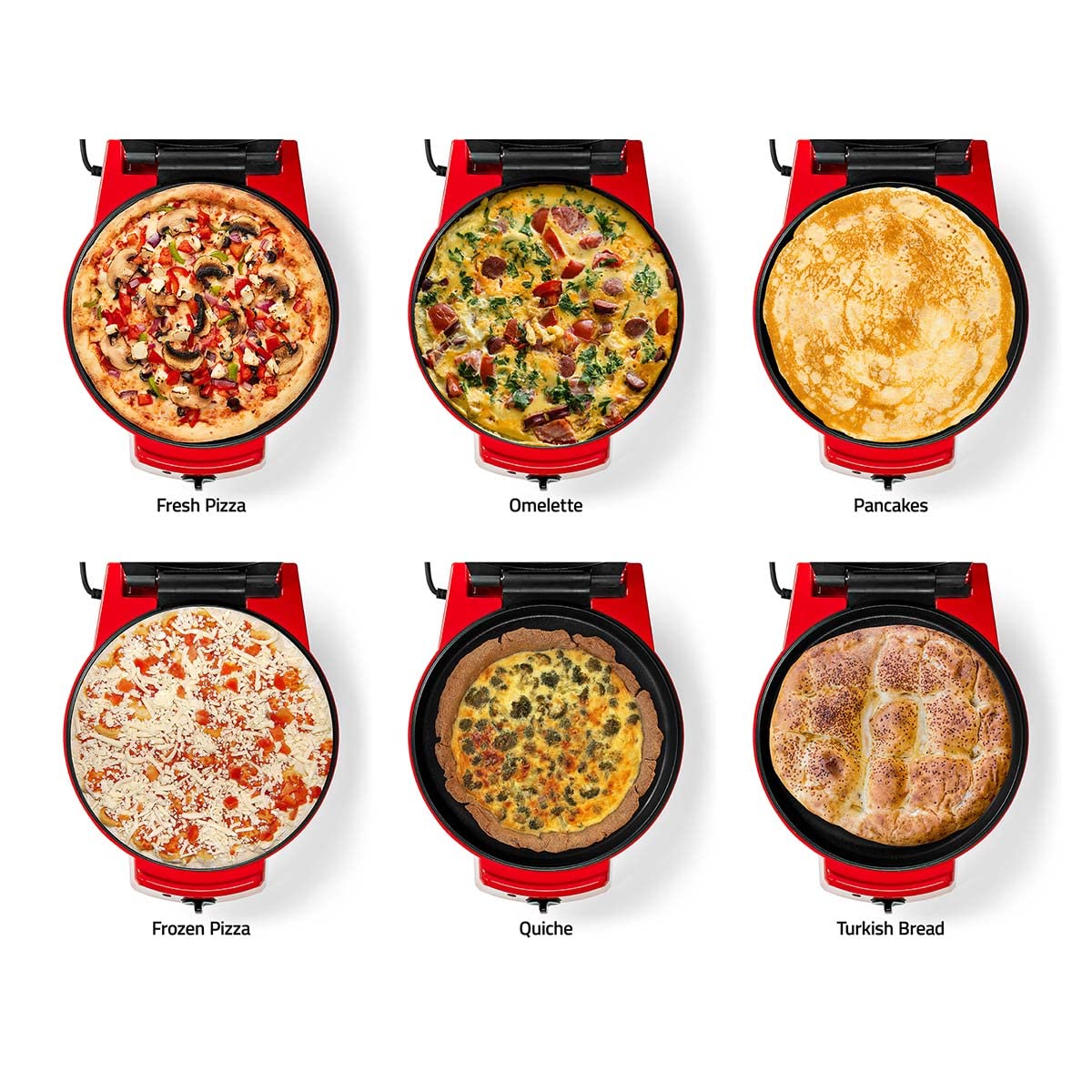 Nedis FCPM100FRD - Máquina para pizza (aluminio)