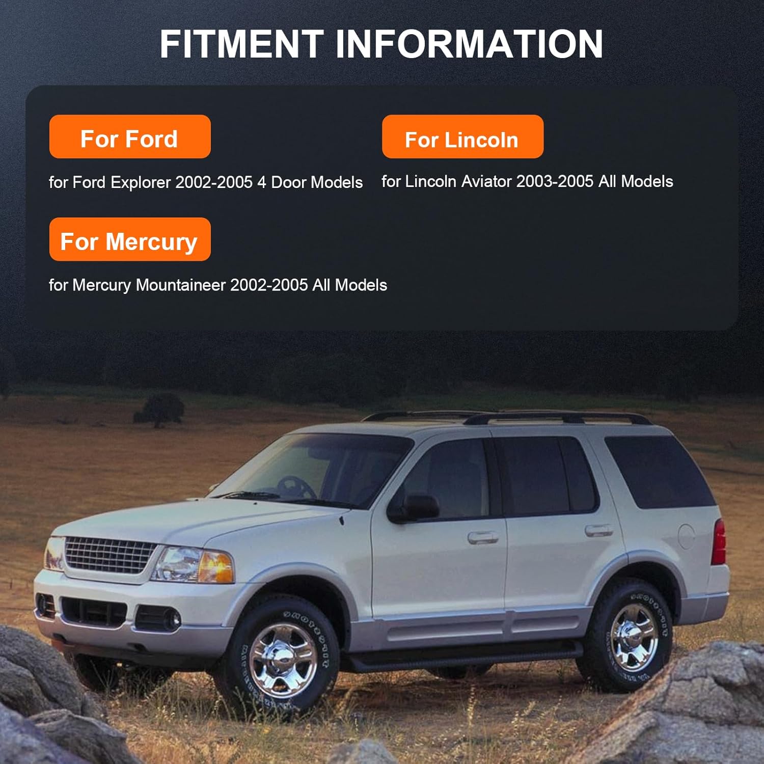 OCPTY 2PCS Front 5-Lug Wheel Bearing Hub Assembly fit for Ford Explorer, for Lincoln Aviator, for Mercury Mountaineer 02 03 04 05 Axle Bearing and Hub Assembly W/ABS 515050 x2