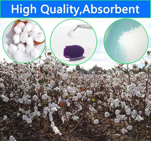400 Count Pure Cotton PremiumCotton Balls,Organic Cotton Balls, Absorb Well, Super Soft,Multipurpose for Makeup Removal,Applying Lotion or Powder,Nail Polish, for Everyday Household Use(2 * 200)
