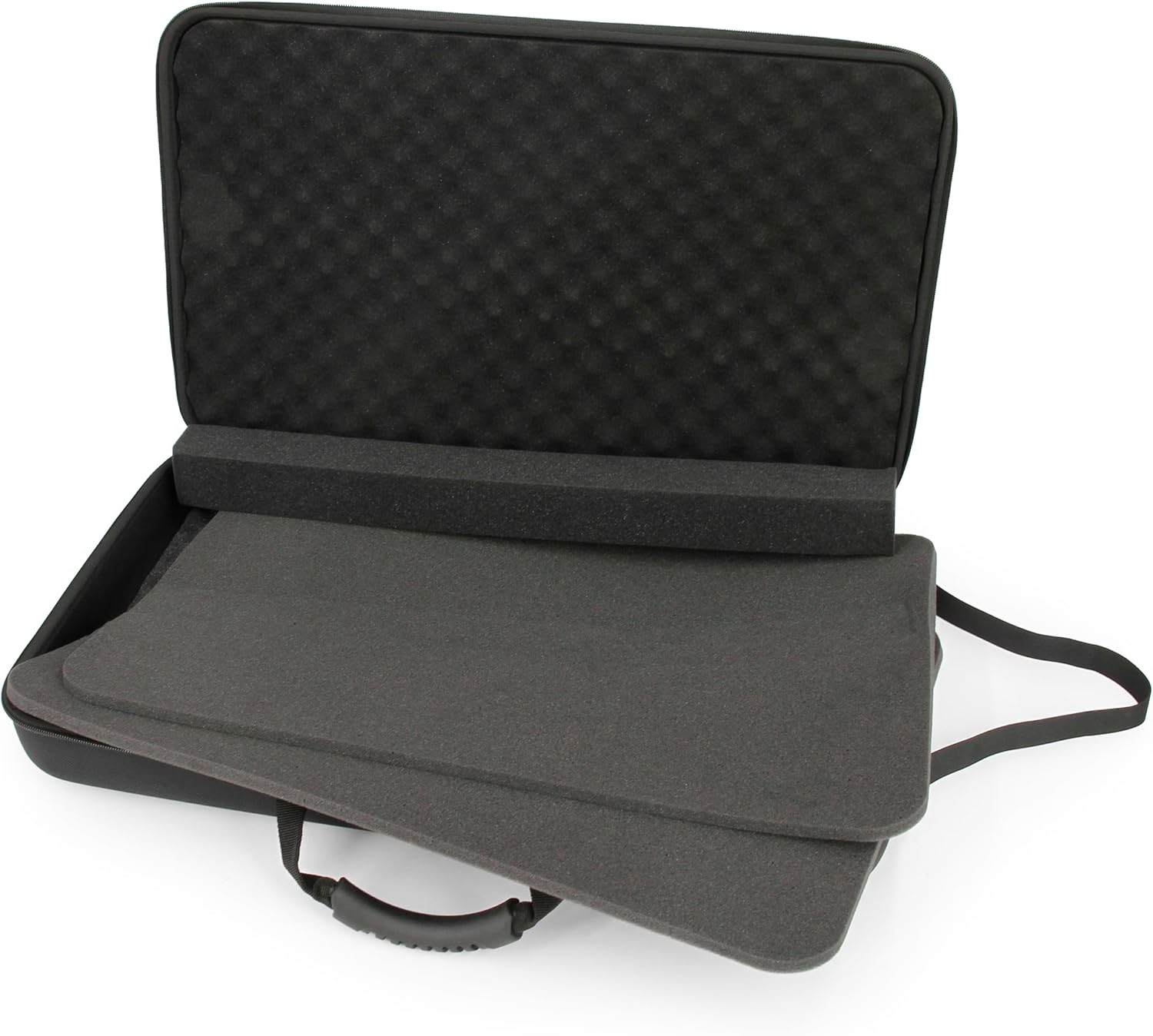 CASEMATIX DJ Controller Travel Case Compatible with Hercules Inpulse 500 - Hard Shell DJ Mixer Carrying Case with Strap