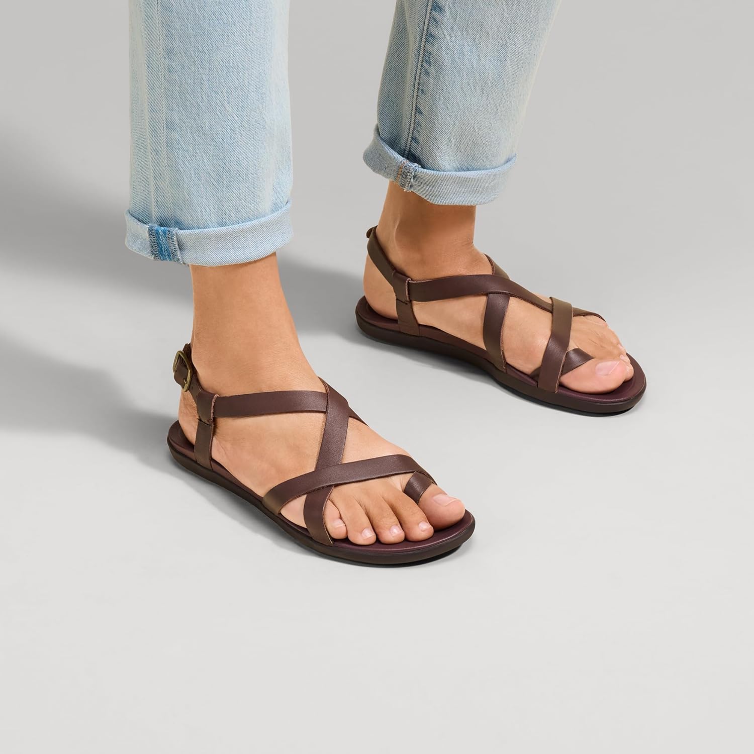 OLUKAI Upena Women's Strappy Beach Sandal, Lightweight & Durable Design, Water Resistant Slides for All-Day Comfort & Style - Image 8