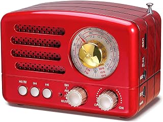 Retro Radio Portable Bluetooth Retro Radio, Radio Cassette Player And Recorder With AM/FM/SW Radio Analogue Tuning, USB MicroSD TF AUX Input (Color : A)