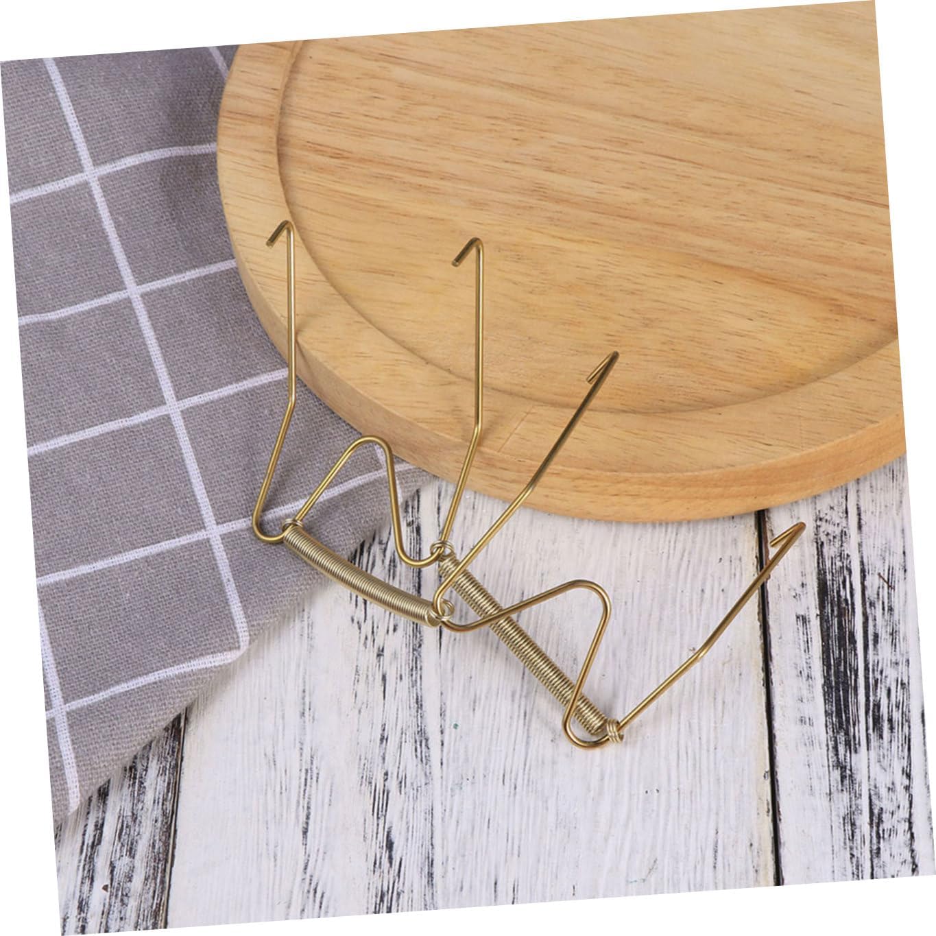 Zerodeko 8pcs Wall Plate Holder Hooks, Invisible Steel Display Hangers Xmas