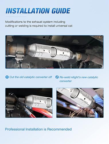 Vista 193 de Nilight Catalizador para Hyundai Accent 2012-2017/Hyundai Veloster 2012-2017/Kia Rio 2012-2014/Kia Soul 2012 2013 2014 2015 2016 (estándar EPA)