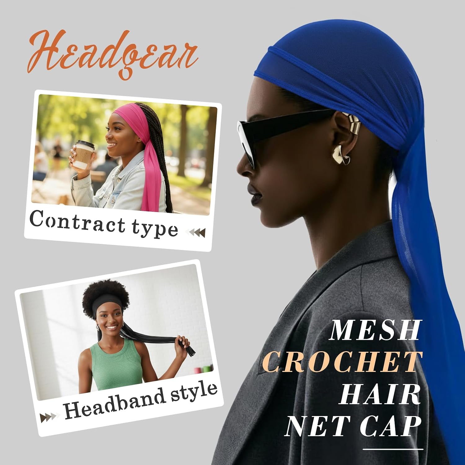 3 PCS Hair Weave Sleeve for Locs, Dreadlocks & Twists – Breathable Loc Sleeve for Women – Extra Long Hairsleeve for Braids – Stretchy, Reusable, Lightweight Hair & Wig Cap
