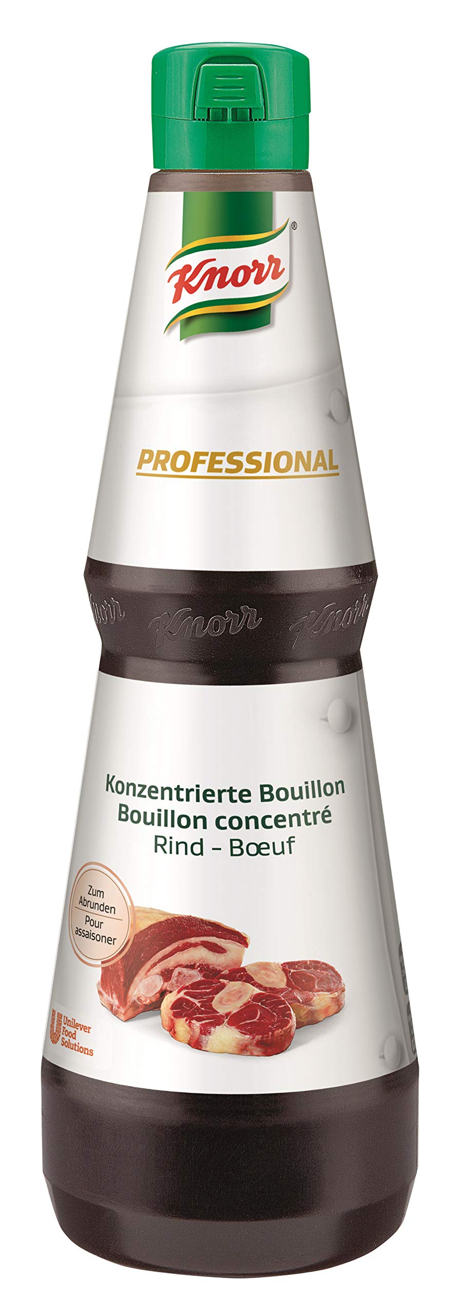 Knorr Professional konzentrierte Bouillon Rind flüssig 1 l | Optimal zum Würzen von Saucen, Fleisch- und Fischgerichten sowie Eintöpfen und Beilagen.