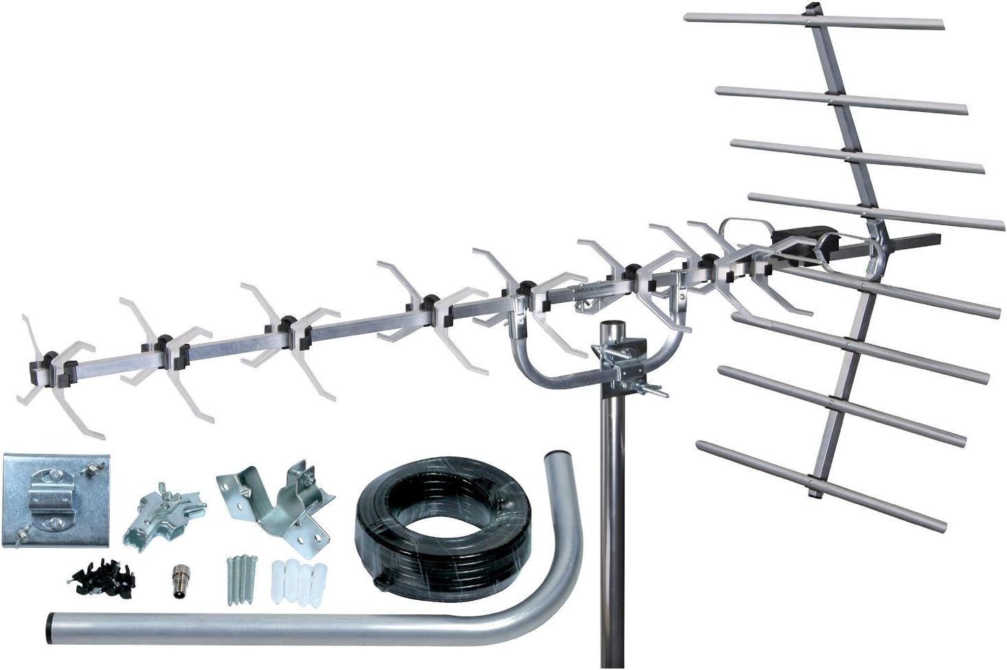 Philex 27884K4 4G 48 Element Aerial Kit for Digital TV - Silver integrated 4G Filter